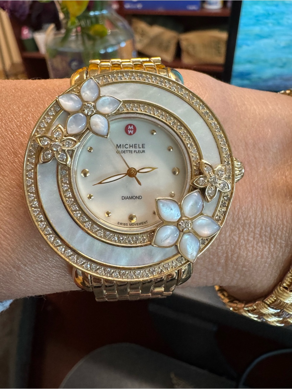 Michele Cloette Fleur Diamond Watch Limited Edition #0004/1000 – Box Extra Links - Picture 11 of 14